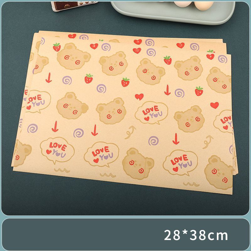 200 Sheets of PE Coated Kraft Paper 28×38 cm Style-1