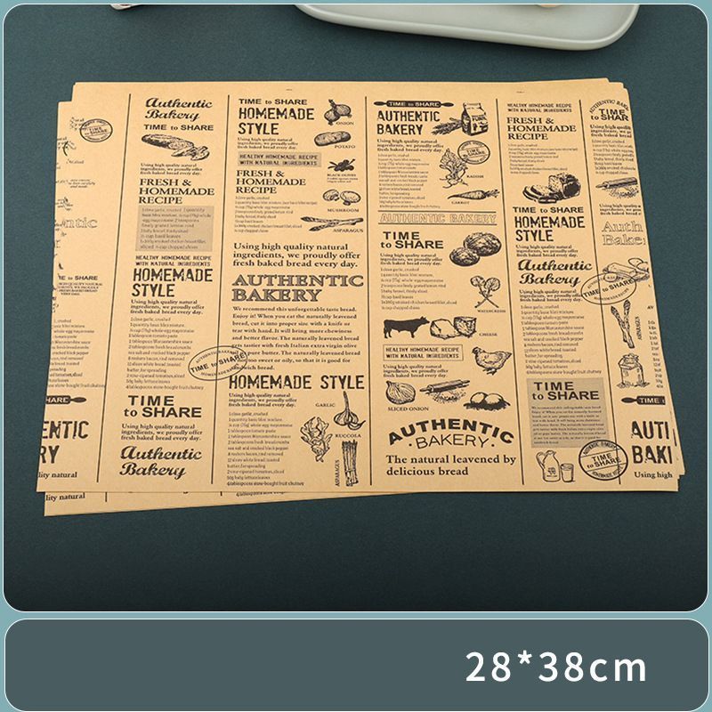 200 Sheets of PE Coated Kraft Paper 28×38 cm Style-4