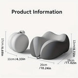 beige  Travel & Home Neck Pillow – Ergonomic, portable, perfect for sleep. Fits desks, cars, and long flights. Features slow rebound foam, washable cover.