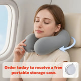 beige  Travel & Home Neck Pillow – Ergonomic, portable, perfect for sleep. Fits desks, cars, and long flights. Features slow rebound foam, washable cover.