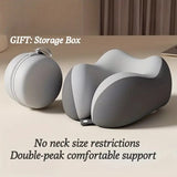 beige  Travel & Home Neck Pillow – Ergonomic, portable, perfect for sleep. Fits desks, cars, and long flights. Features slow rebound foam, washable cover.