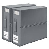 5PCS Foldable Bed Sheet Storage Box with Viewing Window, Your Neat Solution for Bedroom and Wardrobe Organization.
