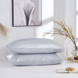 Satin pillowcase 2-pack light gray, 50 x 66cm