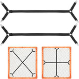Bed Sheet Holder Straps, 2Pcs Elastic Adjustable Bed Sheet Grippers,Fitted Sheet Holder Keep Sheets in Place, Enhance Sleep Experience, Black