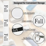 CONLI 8 Pack Bed Sheet Organizer Straps Sheet Organizer Bands for Closet,Storage Label Bands,Flexible Elastic Band for Sheet Maximize Your Storage Space (Full)