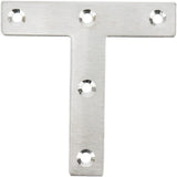 T Brackets Mending Plate 3.14" x 3.14" Stainless Steel Flat Repair Plate - 10pcs