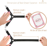 Bed Sheet Straps 4 Pcs Triangle Bed Sheet Holders Fitted Sheet Clips Adjustable Sheet Suspenders Mattress Fasteners Gripper Corner Clips for Bed Mattress Cover Fitted Bed Sheets Sofa Cushion