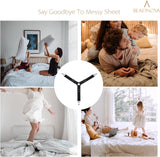 Bed Sheet Straps 4 Pcs Triangle Bed Sheet Holders Fitted Sheet Clips Adjustable Sheet Suspenders Mattress Fasteners Gripper Corner Clips for Bed Mattress Cover Fitted Bed Sheets Sofa Cushion