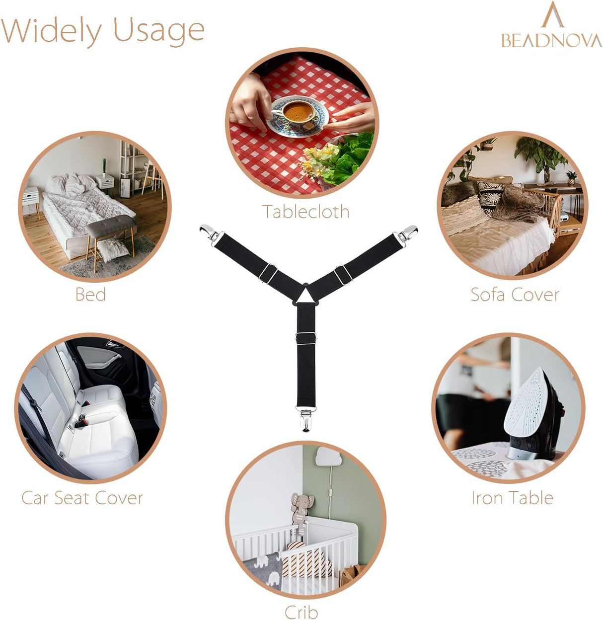 Bed Sheet Straps 4 Pcs Triangle Bed Sheet Holders Fitted Sheet Clips Adjustable Sheet Suspenders Mattress Fasteners Gripper Corner Clips for Bed Mattress Cover Fitted Bed Sheets Sofa Cushion