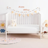 2 Pack Muslin Cott Mini Crib Sheets, Soft and Breathable Double Layer 24x38 Baby Crib Sheets for Mini Crib and Toddler Mattresses, Boys, Girls, Unisex, White, 24x38 Inches