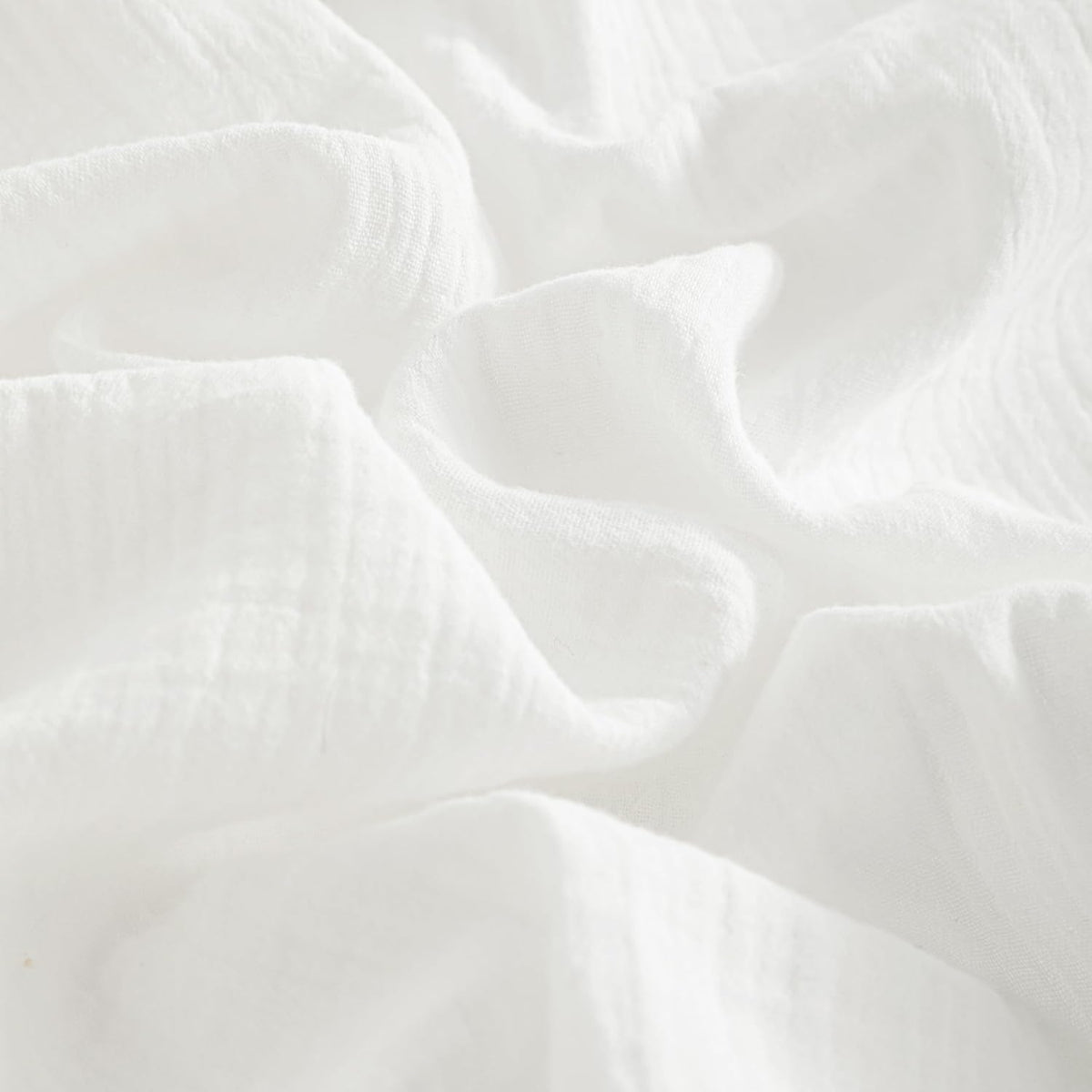2 Pack Muslin Cott Mini Crib Sheets, Soft and Breathable Double Layer 24x38 Baby Crib Sheets for Mini Crib and Toddler Mattresses, Boys, Girls, Unisex, White, 24x38 Inches