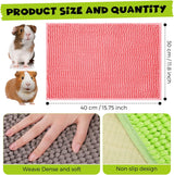 8 Pcs Guinea Pig Cage Liner for Guinea Pig Cage Bedding Reusable Rabbit Mat Pad Washable Training Pad Animal Sleeping Bedding Mat(16x12'',Gray, Green, Pink, Blue)