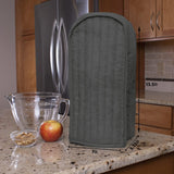 Polyester / Cotton Quilted Blender Appliance Cover, Dust and Fingerprint Protection, Machine Washable, Graphite Grey