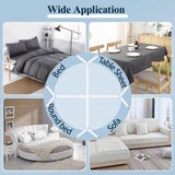 8+2 Pieces Bed Sheet Holder Straps Bed Sheet Fasteners Suspenders Holder Straps Adjustable Crisscross Elastic Band Fitted Sheets Corner Straps Grippers Clip, White