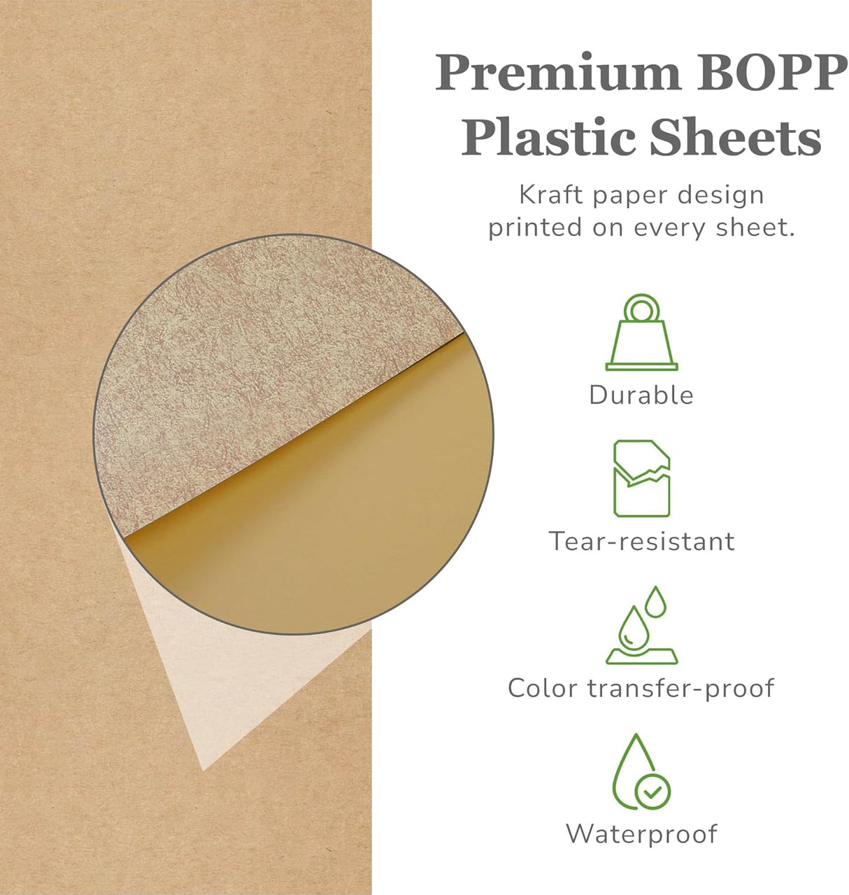 20 Sheets Premium Flower Wrapping Paper | Waterproof Flower Wrapping Paper for Bouquets | Double Sided Floral Bouquet Sheets | DIY Gifts Colorblend Kraft Look