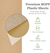 20 Sheets Premium Flower Wrapping Paper | Waterproof Flower Wrapping Paper for Bouquets | Double Sided Floral Bouquet Sheets | DIY Gifts Colorblend Kraft Look