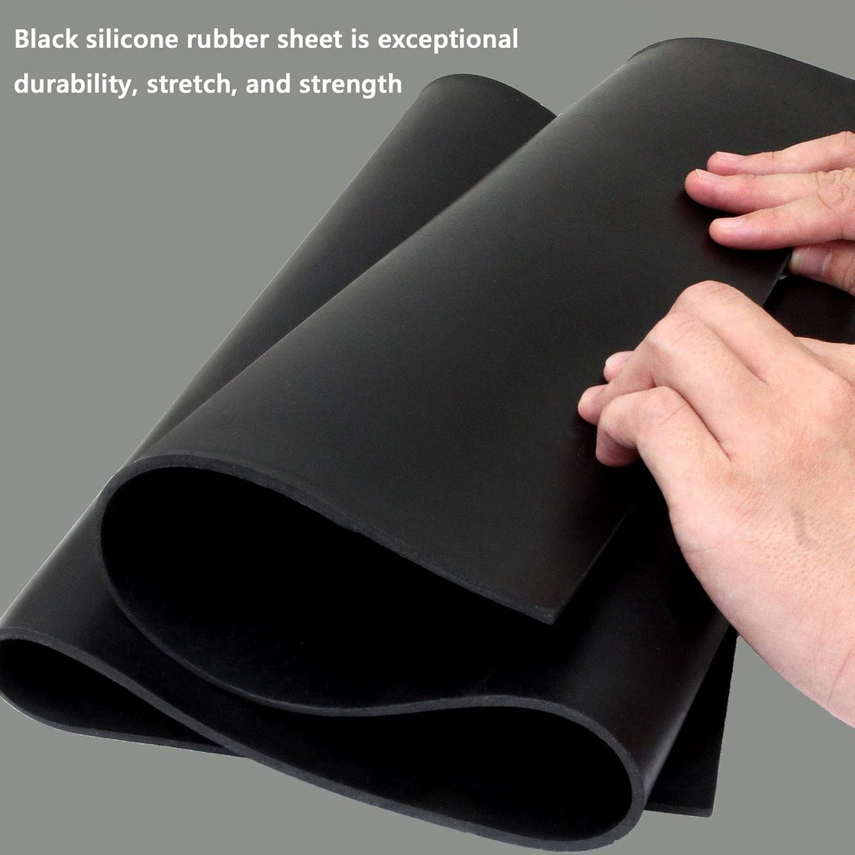 Neoprene Rubber Sheet 1/8" Thick x 16" Wide x 30" Long, Solid Rubber Sheets, Rolls & Strips for Gaskets Material, Pads, Crafts, Weather Stripping, Flooring, Black