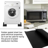 Neoprene Rubber Sheet 1/8" Thick x 16" Wide x 30" Long, Solid Rubber Sheets, Rolls & Strips for Gaskets Material, Pads, Crafts, Weather Stripping, Flooring, Black