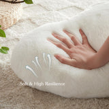 Heart Pillows for Valentine's Day, White Heart Shaped Pillows, Ultra Soft Small Cute Fluffy Pillows, Love Throw Pillows Gifts, Women Girls Living Room Decor 10x13 Inch