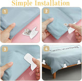 8 Pcs Padded Comforter Clips Duvet Cover Clips, Non-Slip Bed Sheet Clips Fasteners Duvet Clips for Inside Duvet Cover for Preventing Comforters from Shifting Inside