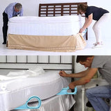 Mattress Lifter Mattress Wedge Elevator, 4 PCS 15.2"x5.4" Ergonomic Mattress Lifter Tool for Changing Sheets Bed Making Alleviate Back Pain (Large & Small)
