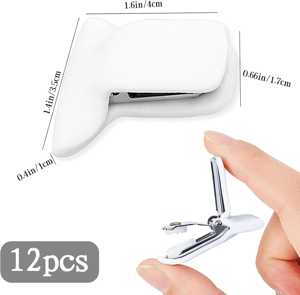 12 Pcs Padded Comforter Clips Duvet Cover Clips, Non-Slip Bed Sheet Clips Fasteners Duvet Clips for Inside Duvet Cover for Preventing Comforters from Shifting Inside