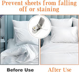 12 Pcs Padded Comforter Clips Duvet Cover Clips, Non-Slip Bed Sheet Clips Fasteners Duvet Clips for Inside Duvet Cover for Preventing Comforters from Shifting Inside