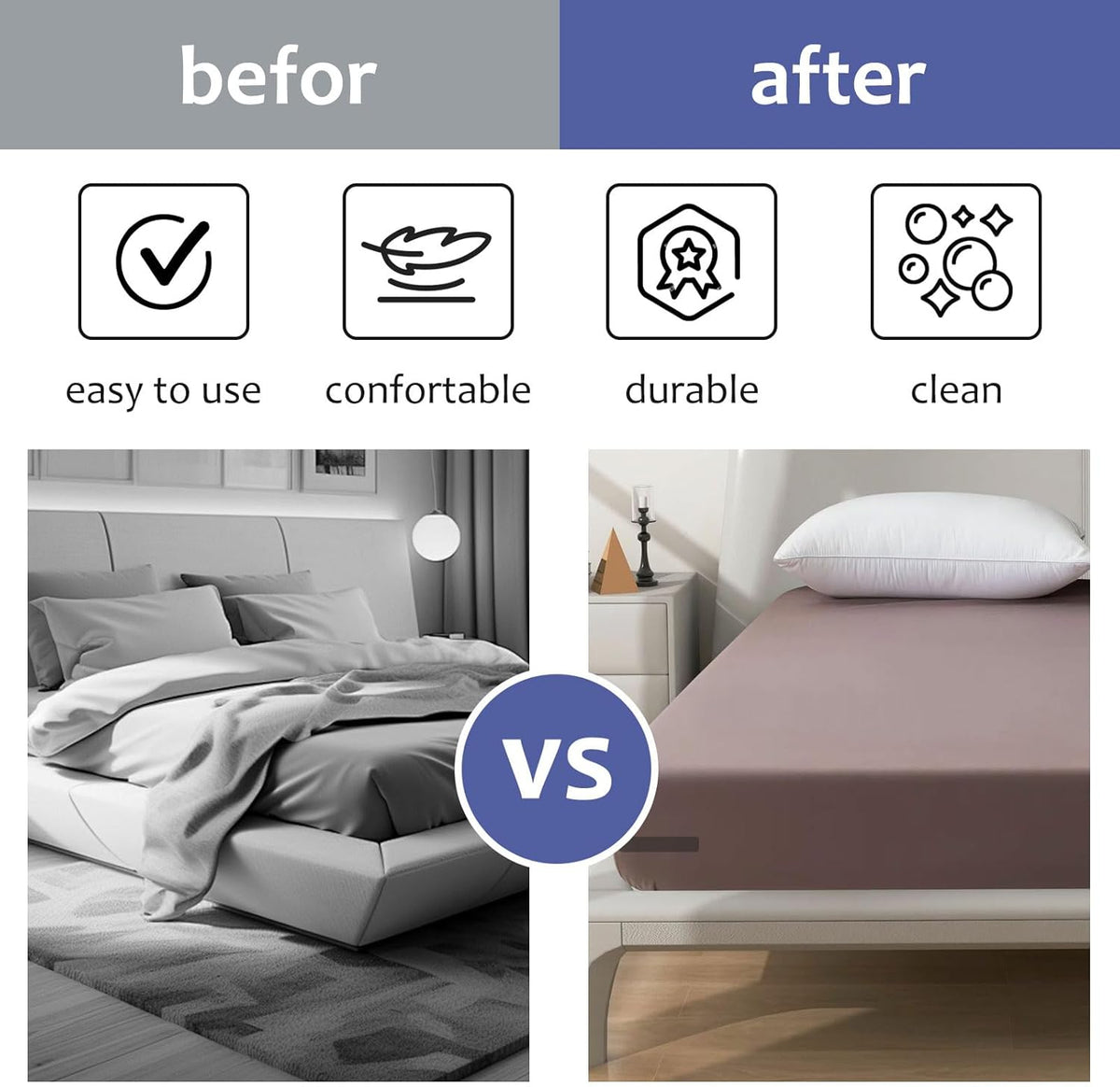 4 PCS Bed Sheet Holder with Lock Strips, Heavy Duty Bed Sheet Corner Fastener, Removable Bed Sheet Holder, Bed Sheet Holder Straps for Mattress Protectors, Blankets, Bedding