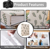 Photo Album 4x6 200 Photos Linen Cover Picture Photo Book for Family Wedding Anniversary Baby Vacation (200 Photos (4x6), Golden Leaves)