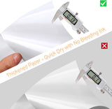 Printable Sticker Paper for Inkjet Printer, 40 Sheets 8.5"x11'' Matte Printer Full Sheet Labels Laser/Inkjet Printers, Letter Size - 8.5''x11''(1-up)