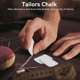 10PCS Tailors Chalk, Sewing Fabric Markers Washable Chalk DIY Crafts White for Quilting Supplies Accessories