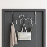 Door hooks, coat hangers for jackets, towels, bags, bathrobes (1 pack, white)