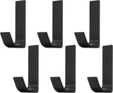 Strong adhesive hooks - 6 pack - suitable for hanging coats, bathrobes, towels and other items. Can also be installed in the shower to hang loofahs, towels, cloths, hats and other things.