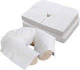 Disposable pillowcase - U-shaped pillow - 35*42cm - White - 100 pillowcases - Ultra soft - Anti-slip layer - Massage head support cover - Suitable for massage beds and chairs