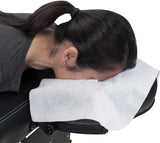 Disposable pillowcase - U-shaped pillow - 35*42cm - White - 100 pillowcases - Ultra soft - Anti-slip layer - Massage head support cover - Suitable for massage beds and chairs