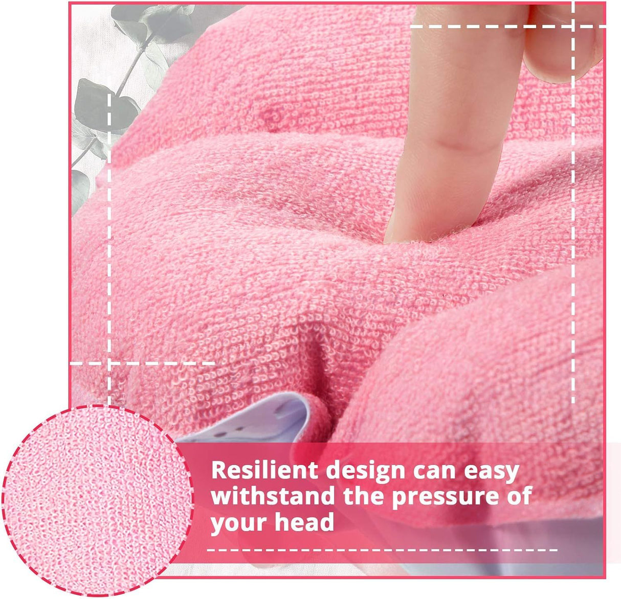 2 Pieces Inlatable Bath Pillow with Suction Cups, Terry Cloth Covered Bath Pillow Shell Shape Bathtub Spa Pillow Comortable Sot Bath Cushion, Neck Support or Bathtub, Hot Tub, Home Spa Tub
