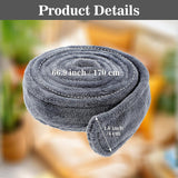 67 Inch Robe Tie Replacement, Reusable & Easy to Clean Robe Belt Replacement for Travel Hotel Home Women Men (Dark Gray)