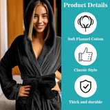 Robe Belt, Reusable Robe Tie, Soft Adjustable Design & Machine Washable for Bathrobe, Hotel & Home Use, (Black, 66.9")