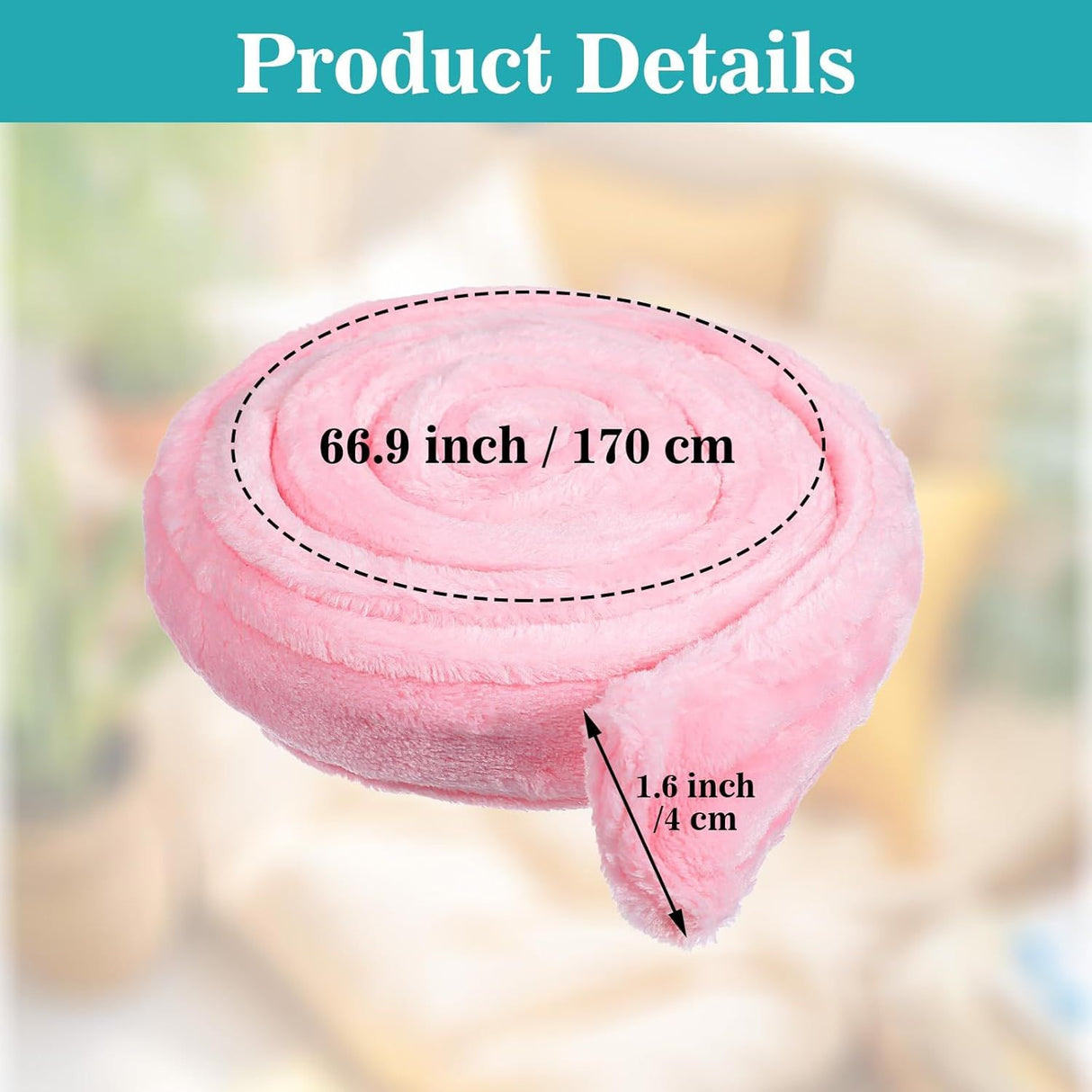 Reusable Robe Belt, 66.9 in Robe Tie for Unisex, Travel Home Hotel Spa, Sleep, (Pink, Adjustable)