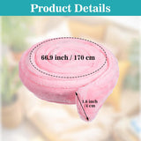 Reusable Robe Belt, 66.9 in Robe Tie for Unisex, Travel Home Hotel Spa, Sleep, (Pink, Adjustable)