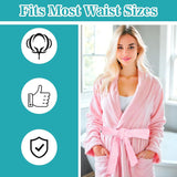 Reusable Robe Belt, 66.9 in Robe Tie for Unisex, Travel Home Hotel Spa, Sleep, (Pink, Adjustable)