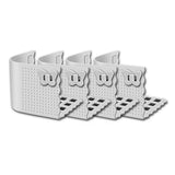 Bed Sheet Holder Clips for Thin Sheets, Grey, Secure Fit Fasteners