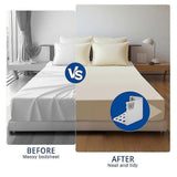 Bed Sheet Holder Clips for Thin Sheets, White, Secure Fit Fasteners