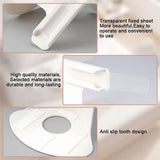 4PCS Lock Sheet Holders, Heavy Duty Fitted Sheet Straps, White