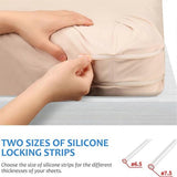 4PCS Bed Sheet Holders with Fitted Lock Straps for Enhanced Grip