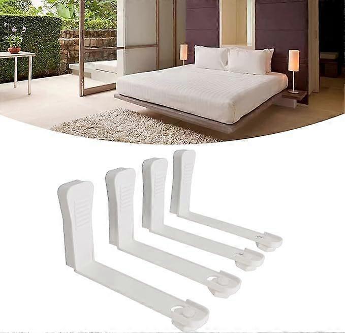 4PCS Bed Sheet Holder Straps, 3-Way Fasteners, Easy to Install