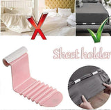 6PCS Plastic Bed Sheet Clips, Pink Grippers to Keep Sheets Neat