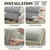 4-Pack No-Slip Bed Sheet Holders, Corner Grippers for Secure Fit