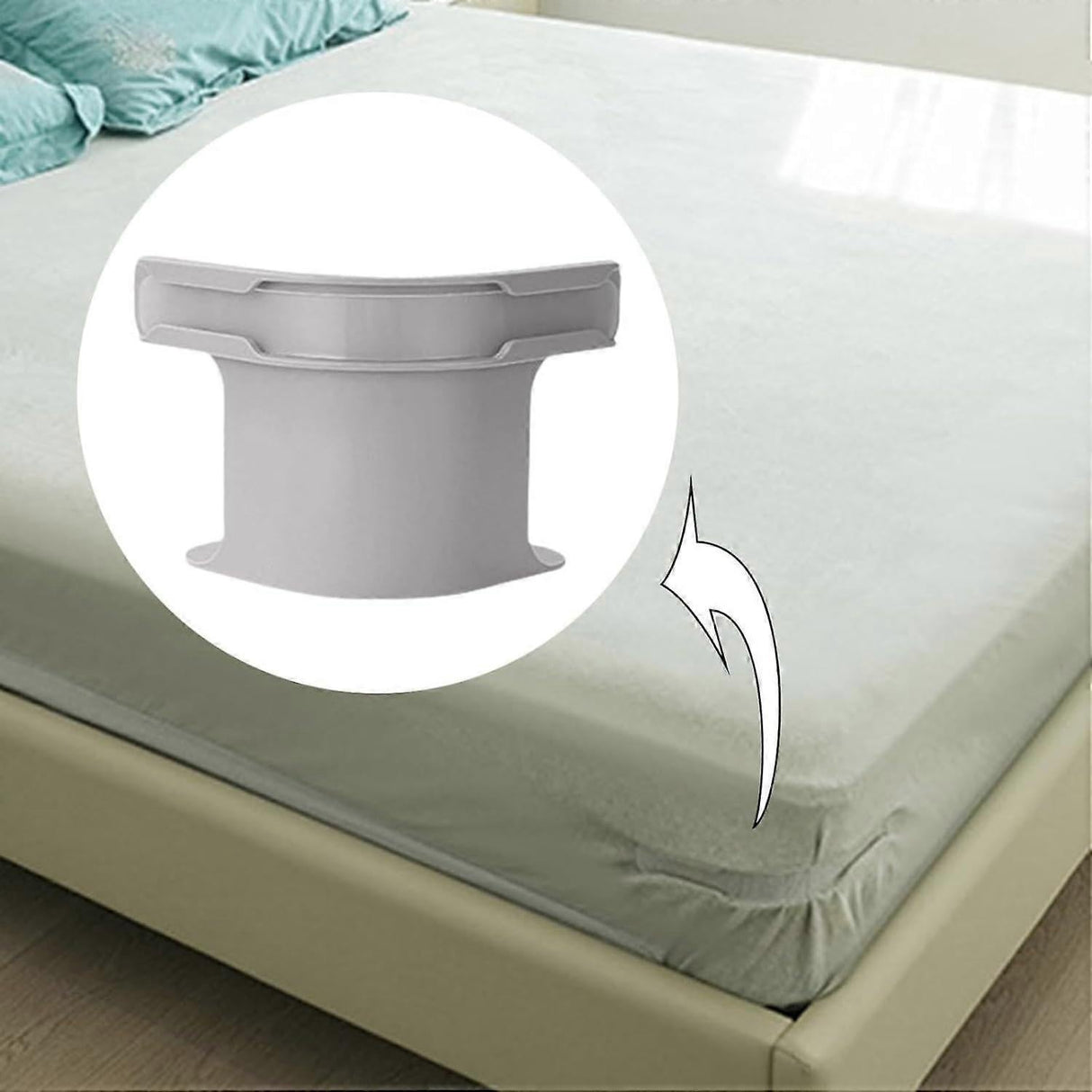 4PCS Bed Sheet Holders, Fitted Sheet Straps for All Mattress Sizes