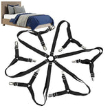 6-Head Elastic Bed Sheet Holder Clips, Adjustable Strong Grippers